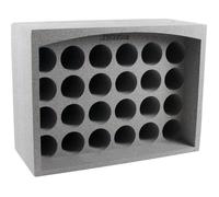 Casier à bouteilles - EDA - 24 bouteilles - Polystyrène expansé - Empilable - Gris