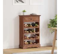 vidaXL Étagère à vin Bois de Mahogany Massif