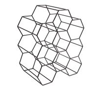 The Home Deco Factory - Casier à bouteilles filaire - 9 bouteilles - Noir Noir