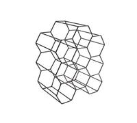 The Home Deco Factory - Casier à bouteilles filaire - 9 bouteilles - Noir Noir