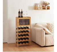 Casier à bouteilles Gjerstad bambou 100 x 47 x 28 cm naturel