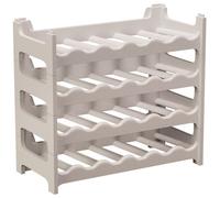 Casier à bouteilles modulable ARTECSIS 24 Bouteilles - Cave à vin en plastique, 60x28x54 cm (LxlxH), Gris Granite - Range bouteille