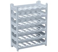 Casier à bouteilles modulable ARTECSIS 36 Bouteilles - Cave à vin en plastique, 60x28x80 cm (LxlxH), Gris Béton - Range bouteille