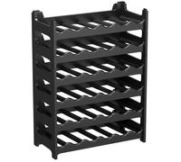 Casier à bouteilles modulable ARTECSIS 36 Bouteilles - Cave à vin en plastique, 60x28x80 cm (LxlxH), Noir - Range bouteille