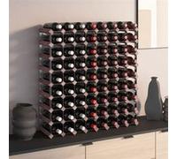 vidaXL Casier à Bouteilles pour 72 Bouteilles Porte-Bouteille Étagère à Vin Stockage Rangement Maison Intérieur Marron Bois Pin Solide