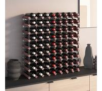 Casier à Bouteilles pour 72 Bouteilles Marron Bois Pin Solide Étagère vidaXL