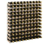 Casier à Bouteilles pour 72 Bouteilles Marron Bois Pin Solide Étagère vidaXL