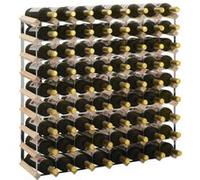 Casier à bouteilles pour 72 bouteilles Pinède solide Beige G