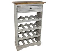 Casier à bouteilles - vidaXL - Bois massif de récupération - 55 x 23 x 85 cm - Style antique - Salle à manger