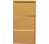 Casier à chaussures Caruso jaune 3 tiroirs Kare Design