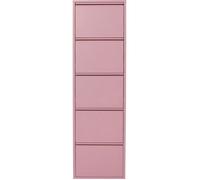 Casier à chaussures Caruso rose 5 tiroirs Kare Design