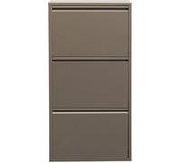 Casier à chaussures Caruso taupe 3 tiroirs Kare Design