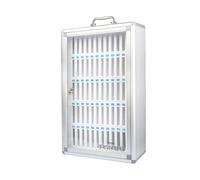 Casier à téléphone multi-emplacements, design de poche transparent en alliage d'aluminium avec verrous de porte sécurisés, idéal pour le rangement du téléphone des employés sur les lieux de travail