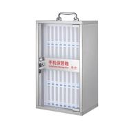 Casier à téléphone multi-emplacements, design de poche transparent en alliage d'aluminium avec verrous de porte sécurisés, idéal pour le rangement du téléphone des employés sur les lieux de travail