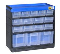 Allit 464600 VarioPlus Pro Magazine pour petites pièces 29/32 (l x H x P) 300 x 285 x 135 mm Noir, bleu, 1 pièce.