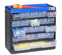 Allit 464610 Réservoir pour petites pièces (l x H x P) 300 x 285 x 135 mm noir, bleu 1 pc(s)