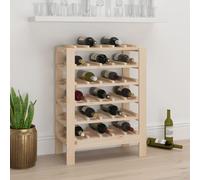 Casier à Vin 109,5x30x42 cm Bois de Pin Massif Porte-bouteilles Étagère vidaXL