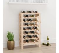 Casier à Vin 109,5x30x42 cm Bois de Pin Massif Porte-bouteilles Étagère vidaXL