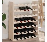 vidaXL Casier à vin 67,5x25x87 cm en pin massif avec porte-verres et porte-bouteilles
