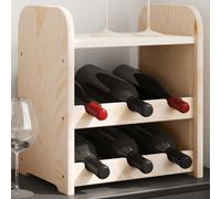 Casier à vin avec panneau supérieur 43x25x37 cm bois pin massif vidaXL