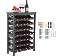 Casier à vin - casier à bouteilles - armoire à vin - porte-bouteilles pour 42 bouteilles - 7 niveaux - design élégant - peu encombrant - idéal pour les amateurs de vin