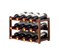 Casier à vin, casier à vin empilable, casier de stockage de vin à 4 niveaux, peut contenir 16 bouteilles, casier à bouteilles modulaire en bambou naturel, bambou pur audacieux, stockage de bouteilles