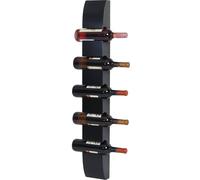 Étagère À Vin Colmar, Étagère Murale À Bouteilles En Bois, Pour 5 Bouteilles 99x13x9cm Noir Multicolore
