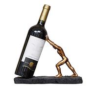 Casier à vin créatif casier à vin européen refroidisseur à vin décoration de la maison moderne minimaliste décoratif bronze mot moderne minimaliste casier à vin (couleur : or, taille : taille unique)