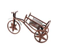 Casier à vin créatif en métal rétro pour tricycle, étagère de rangement pour vélo, cuisine, bar, décoration d'intérieur (doré)