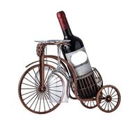Casier à vin créatif en métal rétro pour tricycle, étagère de rangement pour vélo, cuisine, bar, décoration d'intérieur (jaune)