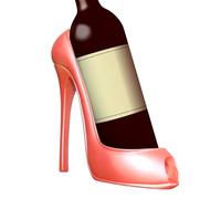 Casier à vin de comptoir - 20 cm - Décoration créative en forme de chaussure à talons hauts en résine | 20 cm de fantaisie pour cuisine, bar | Décoration d'intérieur de style européen