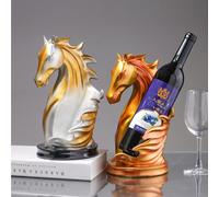 Casier à vin décoratif en résine pour comptoir cheval Vendos85