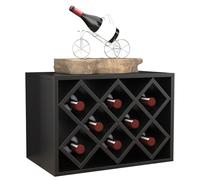 Casier à vin empilable plusieurs pièces le long ou superposé - 8 bouteilles - Utilisable en mode paysage ou portrait