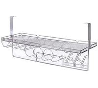 Casier à vin en acier inoxydable | Porte-verres à vin tendance | Casier à vin suspendu | Combinaison multifonctionnelle pour verre à vin plateau à vin porte-gobelet porte-bouteilles A+ (couleur : 70