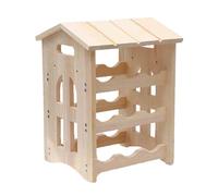 Casier à vin en bois massif, autonome avec treillis pour chambre à coucher et cave à vin, design robuste pour le stockage du vin