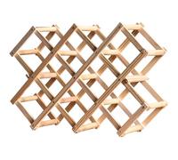 Casier à vin en Bois Pliable pour 10 Bouteilles, casier à vin sur Pied de Style Moderne Robuste, présentoir pour Porte-Bouteilles pour Placard de Table