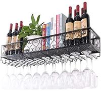 Casier à vin en fer | Porte-verres à vin | Porte-gobelet créatif | Porte-gobelet à vin rouge à l'envers | Porte-bouteilles mural à l'envers A+ Vie intéressante