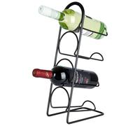 Casier à vin en métal noir pour 4 bouteilles, 21x43 cm