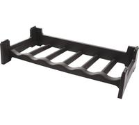 Casier à vin en plastique pour 6 bouteilles 120x600x300 mm empilable marron
