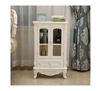 Casier à vin européen, armoire à vin en verre unilatérale, étagère de rangement en bois pour salle à manger, cuisine, salon - Porte-bouteille élégant pour décoration d'intérieur