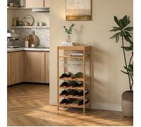 Casier à vin Fillby 100 x 47 x 29 cm bambou naturel