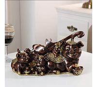 Casier à vin Lucky Pig Moderne Européen Nouveau Chinois Créatif Simple et Belle Bar Cave à Vin Décorations (couleur : A)