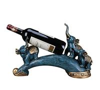 Casier à vin, meuble TV, artisanat décoratif, casier à vin éléphant bleu, refroidisseur à vin, décoration de salon familial, casier à vin minimaliste moderne (couleur : bleu, taille : taille unique)