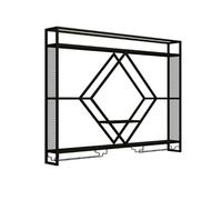 Casier à vin Mural avec lumières LED, avec Support pour Verre à vin, casier à vin Industriel de Grande capacité pour comptoir de Bar, présentoir Moderne pour Bouteilles d'alcool en métal,