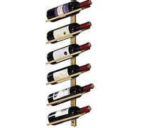 Casier à vin mural en fer - Design européen empilable simple présentoir décoratif pour la maison, le restaurant et le bar - Parfait pour les amateurs de vin et les amateurs de vin