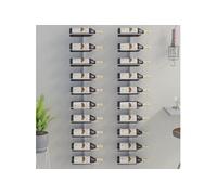 Vidaxl Casier À Vin Mural Pour 10 Bouteilles 2 Pcs Blanc Métal Blanc