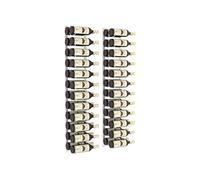 vidaXL Casier à vin mural pour 24 bouteilles 2 pcs Blanc Fer Blanc G