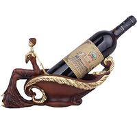 Casier à vin mural simple pour bouteilles de vin européen - Présentoir à fruits en résine - Convient pour la maison, l'armoire à vin - Décoration d'ornements - Rouge