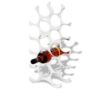 Casier à vin Porte-bouteilles aluminium 11 bouteilles avec table Argent vidaXL