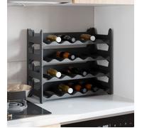 vidaXL Casier à vin pour 24 bouteilles PP empilable
